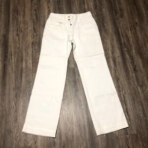 Dolce & Gabbana Pants Women's 38 White Bootcut Mid Rise Made in Italy Designer